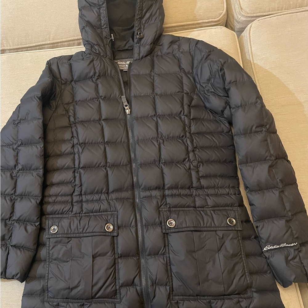 Eddie Bauer Women's Black Down Puffer Coat